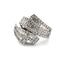 Bague 54 Bague en or blanc avec diamants 58 Facettes