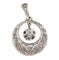 Pendentif Pendentif Art Déco or blanc , diamants et monture finement ciselée (circa 1920) 58 Facettes A05580
