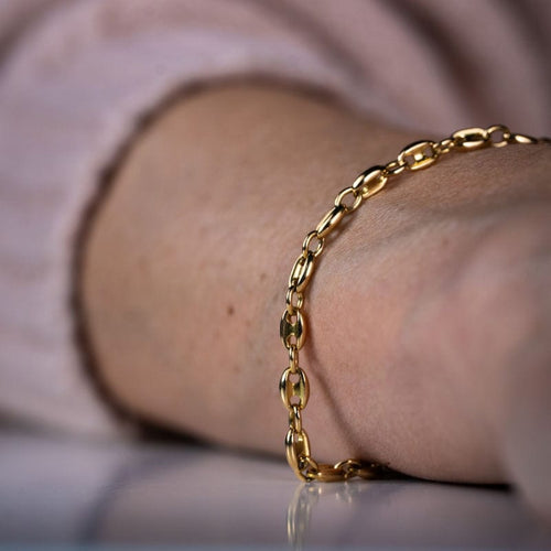 Bracelet CARTIER - Grain de café - Bracelet en or jaune 58 Facettes