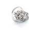 Bague 46 Bague en or blanc 18 carats avec diamants 58 Facettes