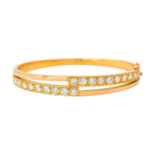 Bracelet Bracelet  Jonc Or jaune Diamant 58 Facettes 4387215CN