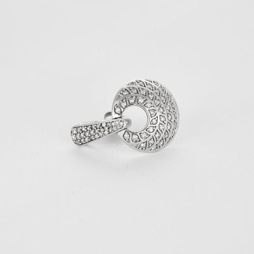 Boucles d'oreilles Pendants d'oreilles or blanc et diamants 58 Facettes GULK203