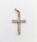 Pendentif Pendentif croix Art Déco or, diamant taille ancienne, diamant taille roses et perles (circa 1920) 58 Facettes A05200