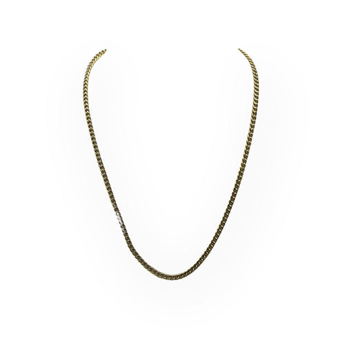 Collier Chaîne or jaune maille gourmette large 46 cm 58 Facettes 149057604