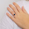 Bague 51 Bague Saphir Or Blanc Platine 58 Facettes