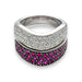 Bague 50 Ensemble de deux bagues en rubis et en diamants 58 Facettes