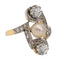 Bague 50 Bague Or jaune, Or blanc Perle, Diamant 58 Facettes 2845395CN