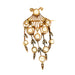 Broche Broche ancienne, or jaune, diamants et perles 58 Facettes GU121