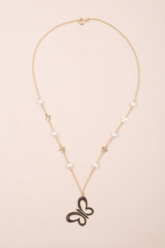 Collier Collier or jaune et perles de culture 58 Facettes 793336