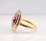 Bague 50 Bague or jaune diamants et rubis, style Art Déco 58 Facettes AB484