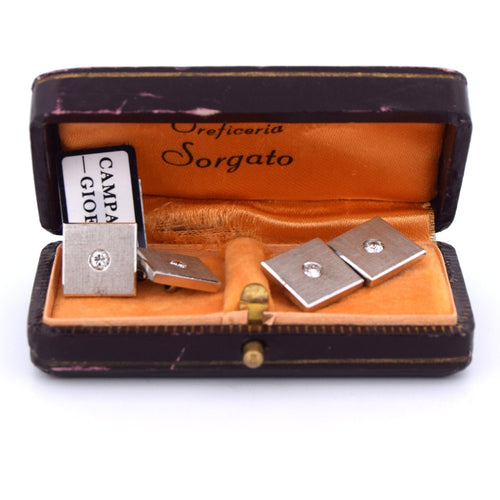 Boutons de manchette boutons de manchette en diamant 58 Facettes