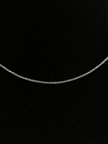 Collier Chaine or blanc 58 Facettes LP602