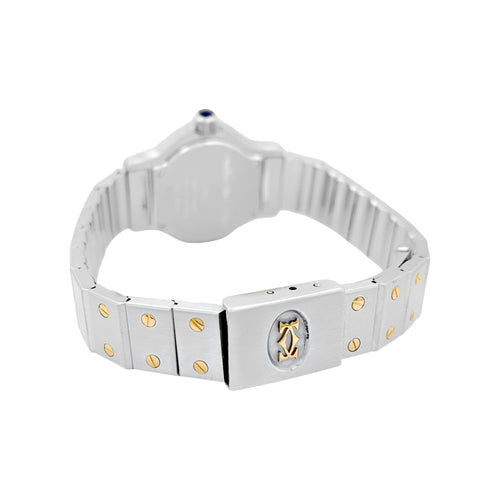 Montre Montre Cartier, "Santos Octogonale", acier et or. 58 Facettes 34850