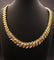 Collier Collier en or jaune et platine serti de 48 diamants 58 Facettes