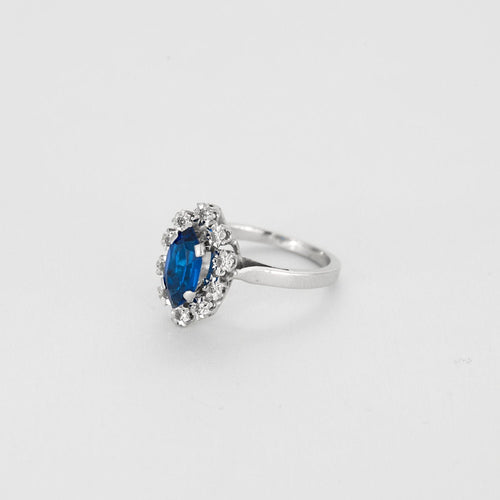 Bague 49 Bague Marguerite en or blanc 58 Facettes LP1168