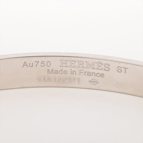 HERMES - Bracelet Collier de chien Or blanc et Saphir 58 Facettes