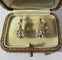 Boucles d’oreilles dormeuses trembleuses or jaune, platine, diamants - vers 1900 58 Facettes