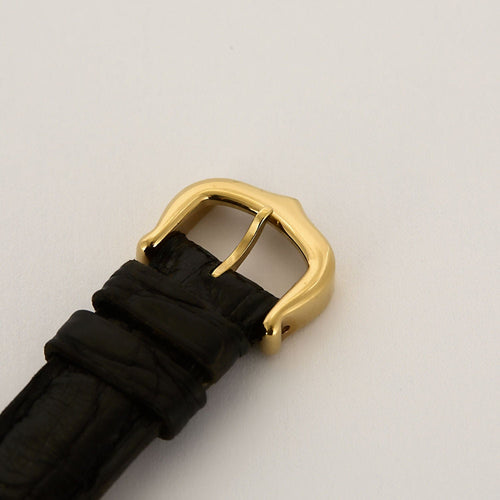 Montre CARTIER - Montre Modèle Colisée Must en argent plaqué or cadran noir chiffres romains 58 Facettes