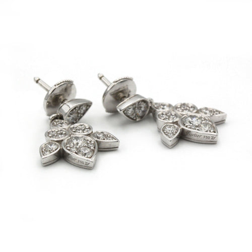 Boucles d'oreilles Boucles d'oreilles Lotus - CARTIER 58 Facettes 250157R