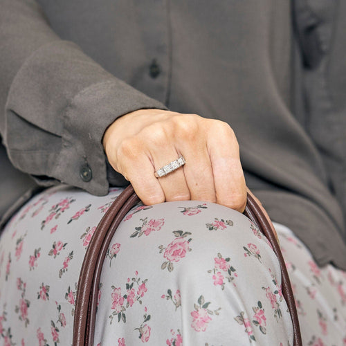 Bague 49.5 Bague la princesse en or blanc et diamants 58 Facettes LP264/13