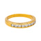 Bague 53 Bague  Demi-alliance  Or jaune Diamant 58 Facettes 4153442CN