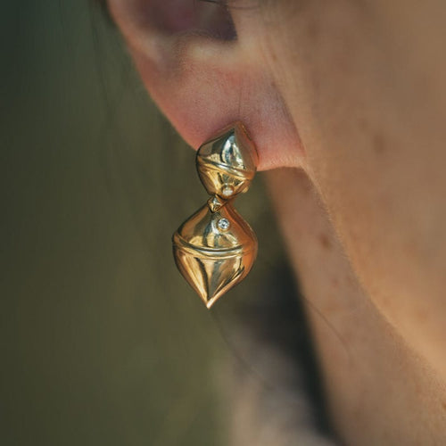 Boucles d'oreilles BULGARI - Boucles d'oreilles collection "Naturalia" - en or jaune 58 Facettes