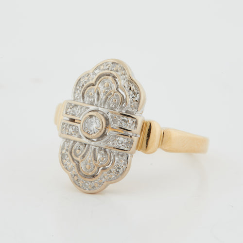 Bague 53 Bague Deux Ors - Diamants 58 Facettes RÉF 11011/19