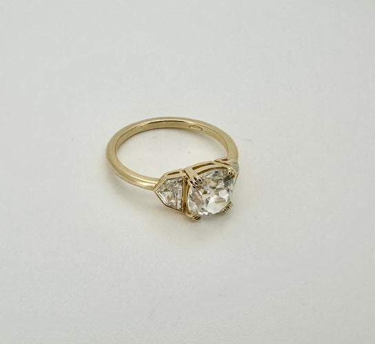 Bague 53 Bague or jaune diamants 58 Facettes