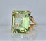 Bague en or jaune et béryl vert 20 carats