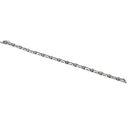 Bracelet Bracelet design contemporain en or avec diamants 58 Facettes Q263B(99)