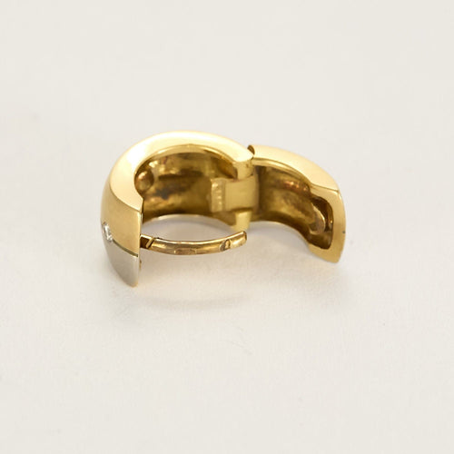 Boucles d'oreilles Boucles d'oreilles en Or jaune & blanc 18k 58 Facettes PRG1930