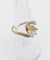 Bague 54.5 Bague tourbillon antique en or 18k et platine, diamants taille ancienne 1,35 carat 58 Facettes A06442