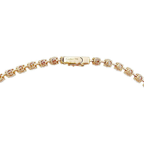 Collier Collier rivière Cartier, or jaune et diamants. 58 Facettes 35138