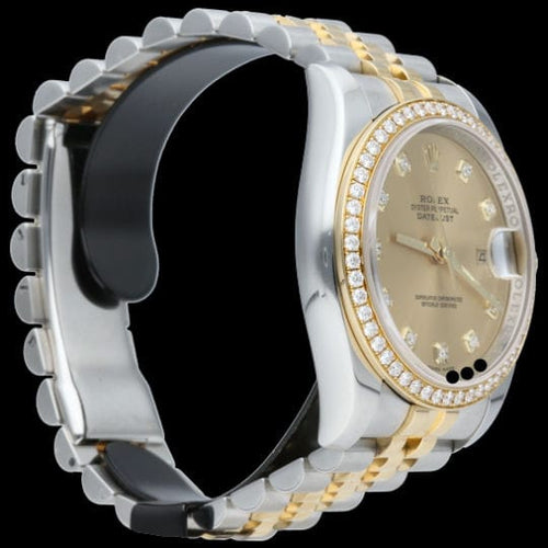 Montre Rolex Montre Date Just Or Jaune 18K / Acier Lady 58 Facettes MT44089