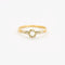 Bague 55 Bague solitaire diamant or jaune et blanc 58 Facettes