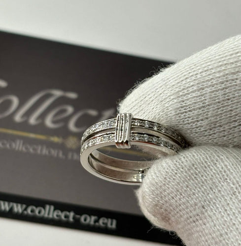 Bague 54.5 MAUBOUSSIN - Bague Subtile Éternité or jaune et diamants 58 Facettes