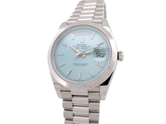 Montre montre ROLEX day date platinium 228206 40mm automatique 2021 +boite 58 Facettes 268099
