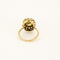 Bague 52 Bague or jaune et blanc, saphir jaune et diamants 58 Facettes B250159