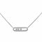 Collier Messika Collier Baby Move Pavé Or blanc Diamant 58 Facettes 4418212CN
