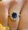 Bague 54 Bague ancienne en or 18 carats saphir et diamants 58 Facettes
