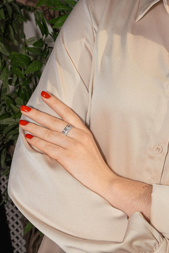 Boucheron Bague Quatre Or blanc Diamant