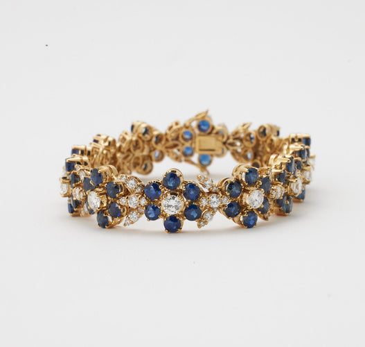 Bracelet Bracelet saphirs et diamants 58 Facettes