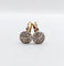 Boucles d'oreilles Dormeuses cible art déco or jaune et platine, diamants 58 Facettes A05769