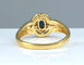 Bague 57 Bague en or jaune saphir et diamants 58 Facettes AB337