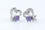 Bague Bague coeurs et fleurs en or blanc 18 carats 58 Facettes 111.20995-53