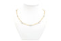 Collier Collier contemporain en or jaune et blanc 18 carats et perles 58 Facettes B676