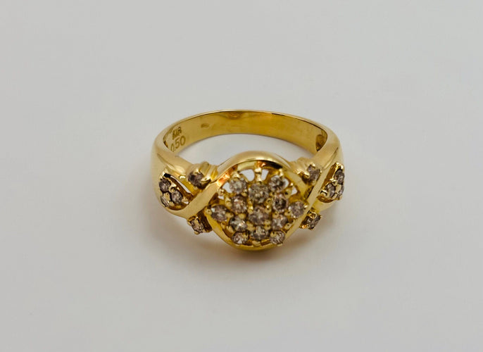 Bague bague en or jaune et diamants 58 Facettes 50145