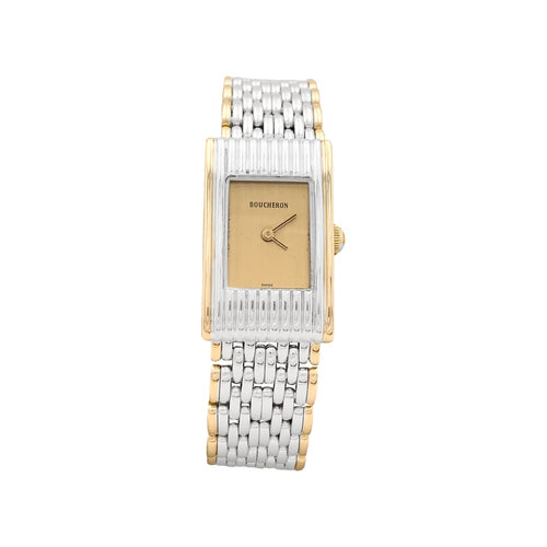 Montre Montre Boucheron, "Reflet", acier et or jaune. 58 Facettes 34769