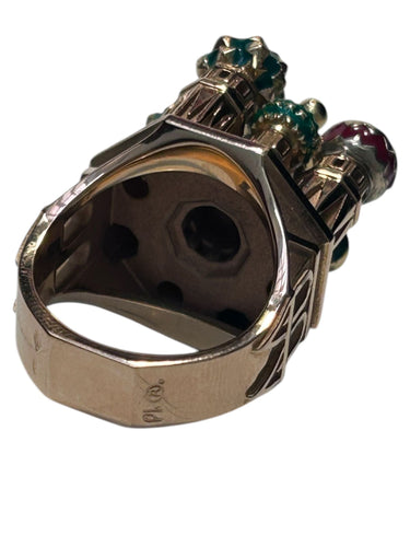 Bague 53 PHILIPPE TOURNAIRE - Collection architecture, bague modèle Moscou 58 Facettes 123577.01