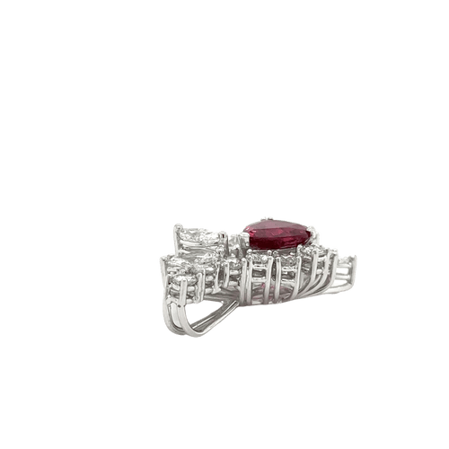 Pendentif Pendentif Cocktail Or Blanc - Rubis et Diamants 58 Facettes 1.0002595/6